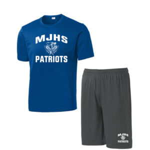 T-Shirt Royal Blue and Iron Grey Short