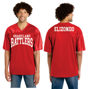 MEN RED SHARYLAND JERSEY
